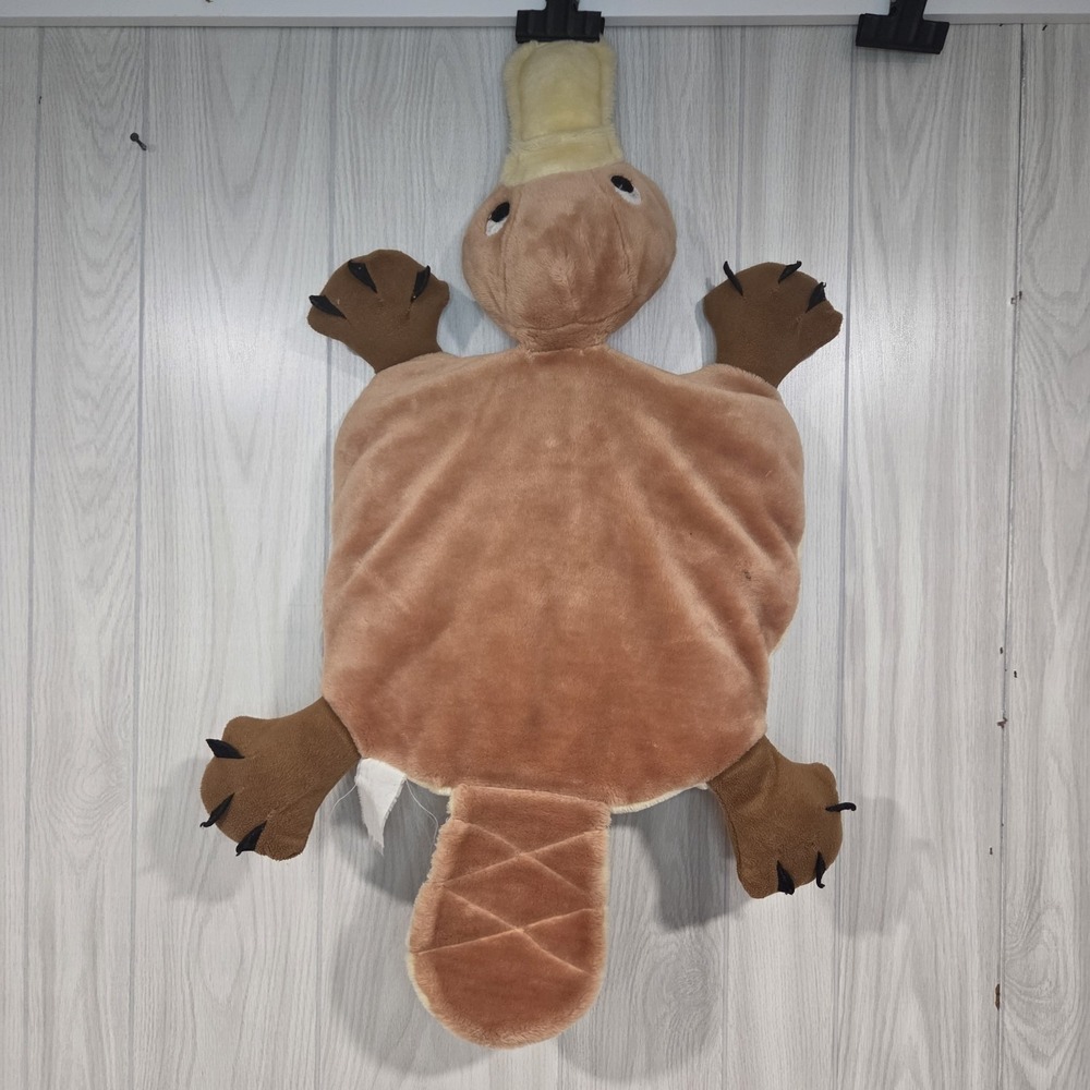 Crown Crafts USED Pillow Buddies Plush Platypus 35" vintage 90s READ